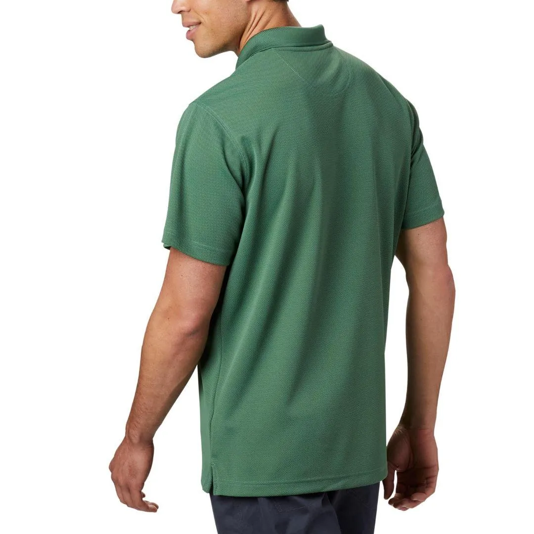 Columbia Men Green Omni-Wick Utilizer Polo Tshirt