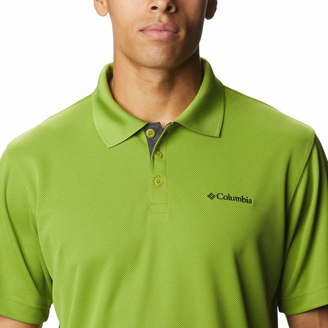 Columbia Men Green Omni-Wick Utilizer Polo Tshirt