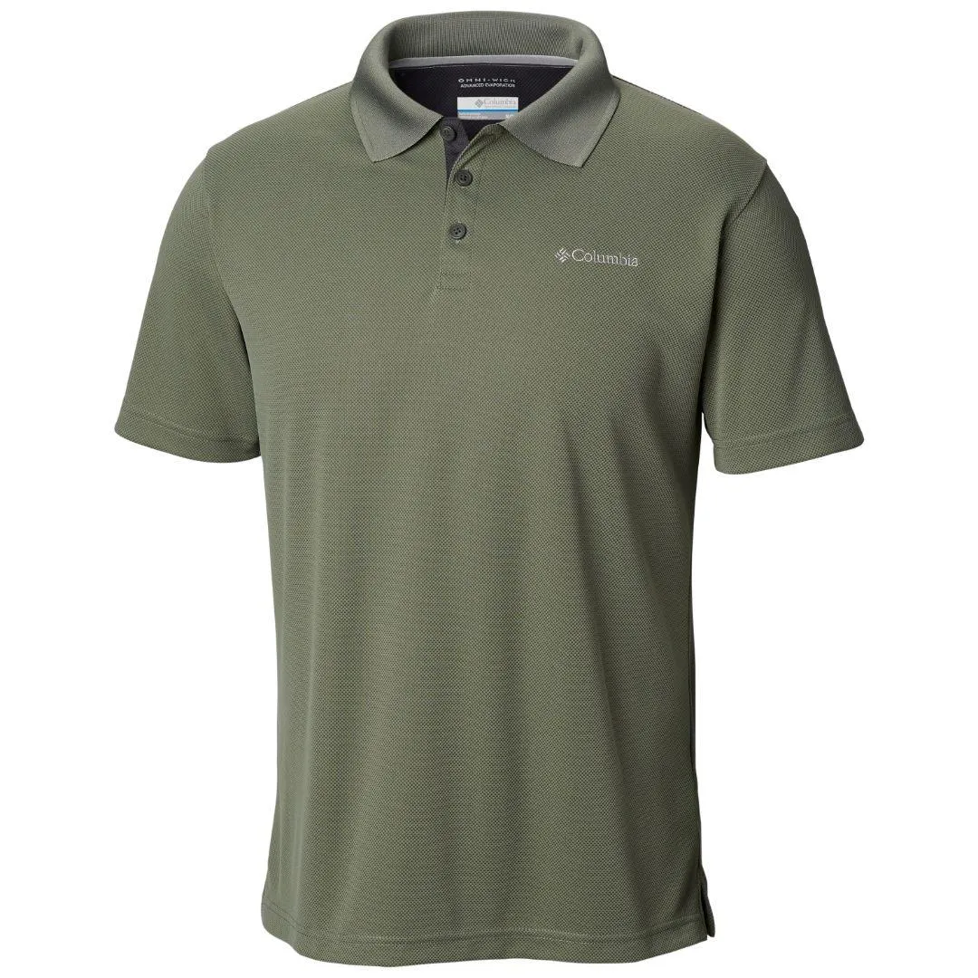 Columbia Men Green Omni-Wick Utilizer Polo Tshirt