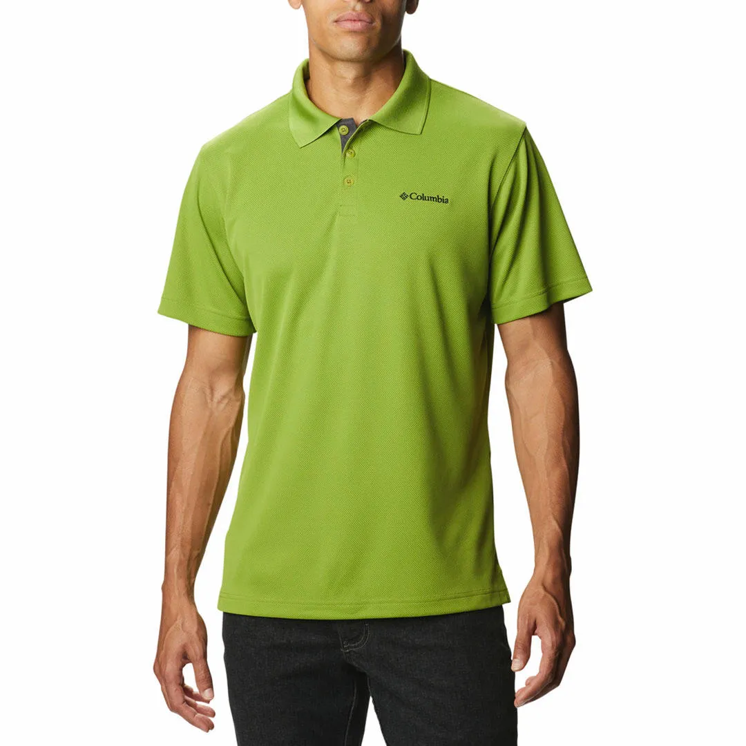 Columbia Men Green Omni-Wick Utilizer Polo Tshirt