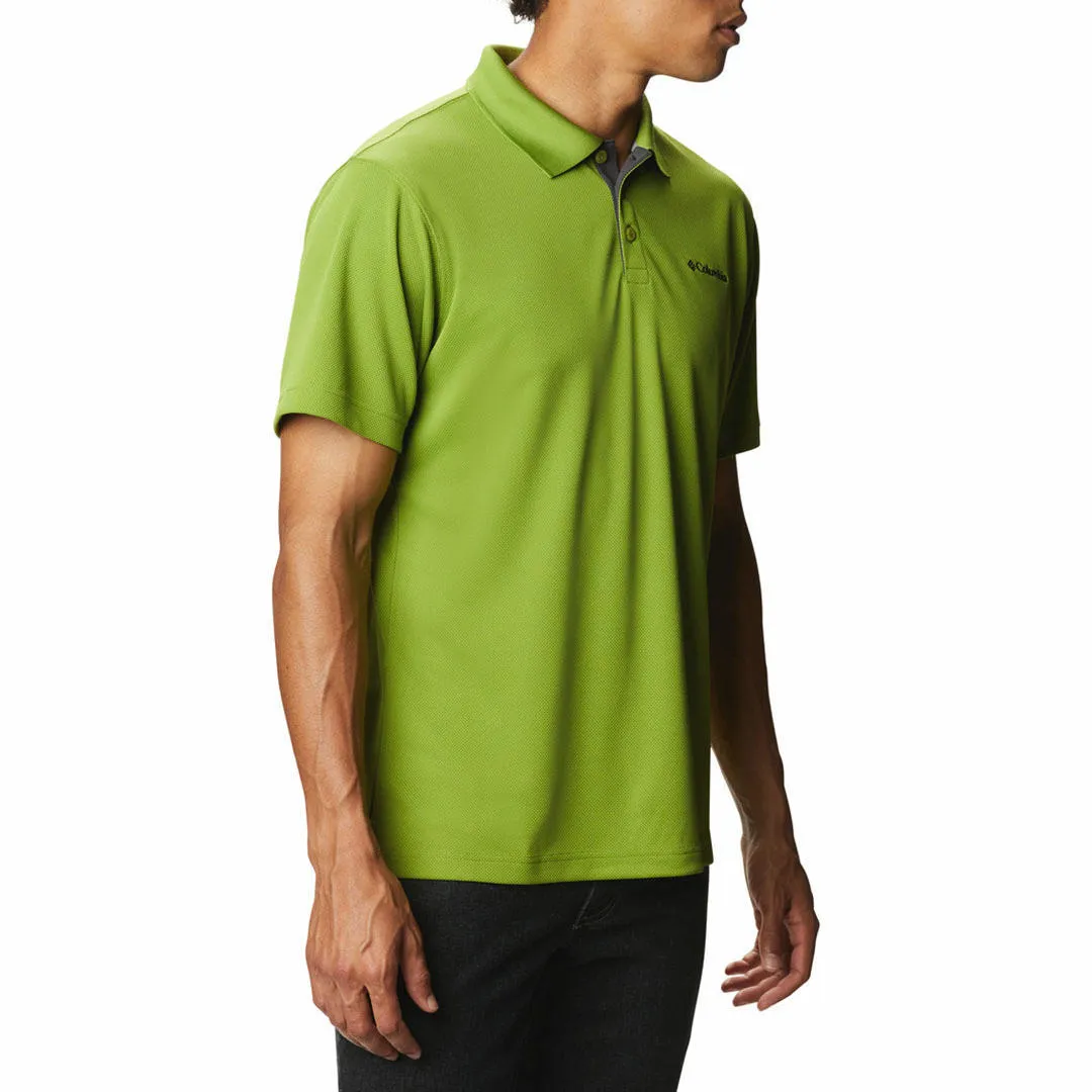 Columbia Men Green Omni-Wick Utilizer Polo Tshirt
