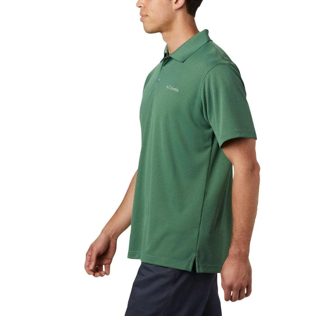 Columbia Men Green Omni-Wick Utilizer Polo Tshirt