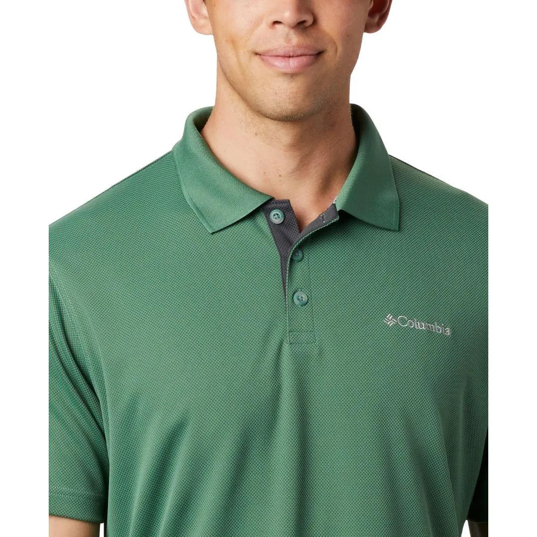 Columbia Men Green Omni-Wick Utilizer Polo Tshirt