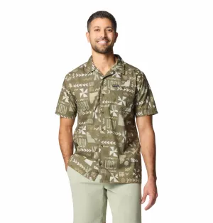 Columbia Men Green Pine Canyon Short Sleeve Shirt