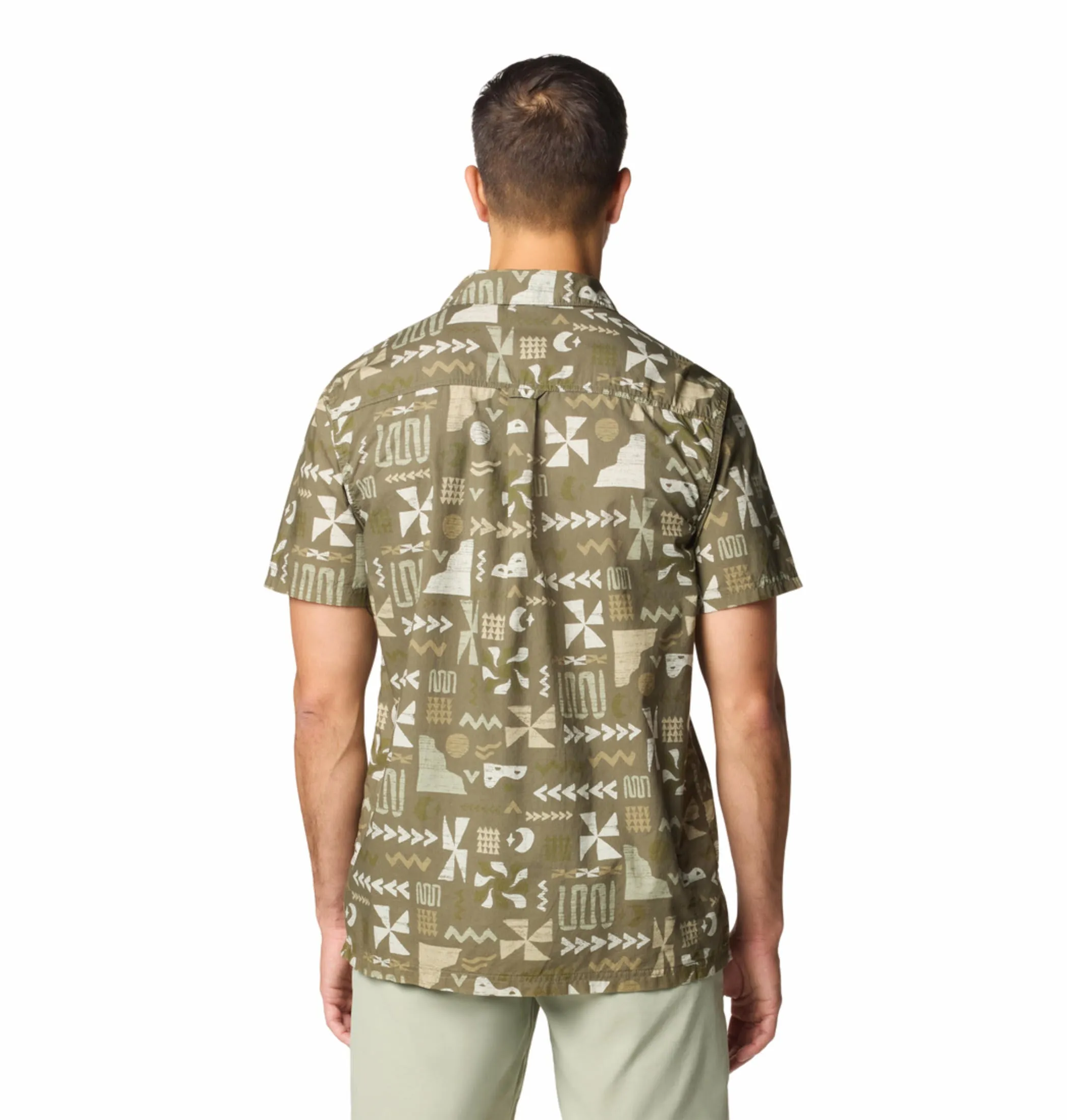 Columbia Men Green Pine Canyon Short Sleeve Shirt