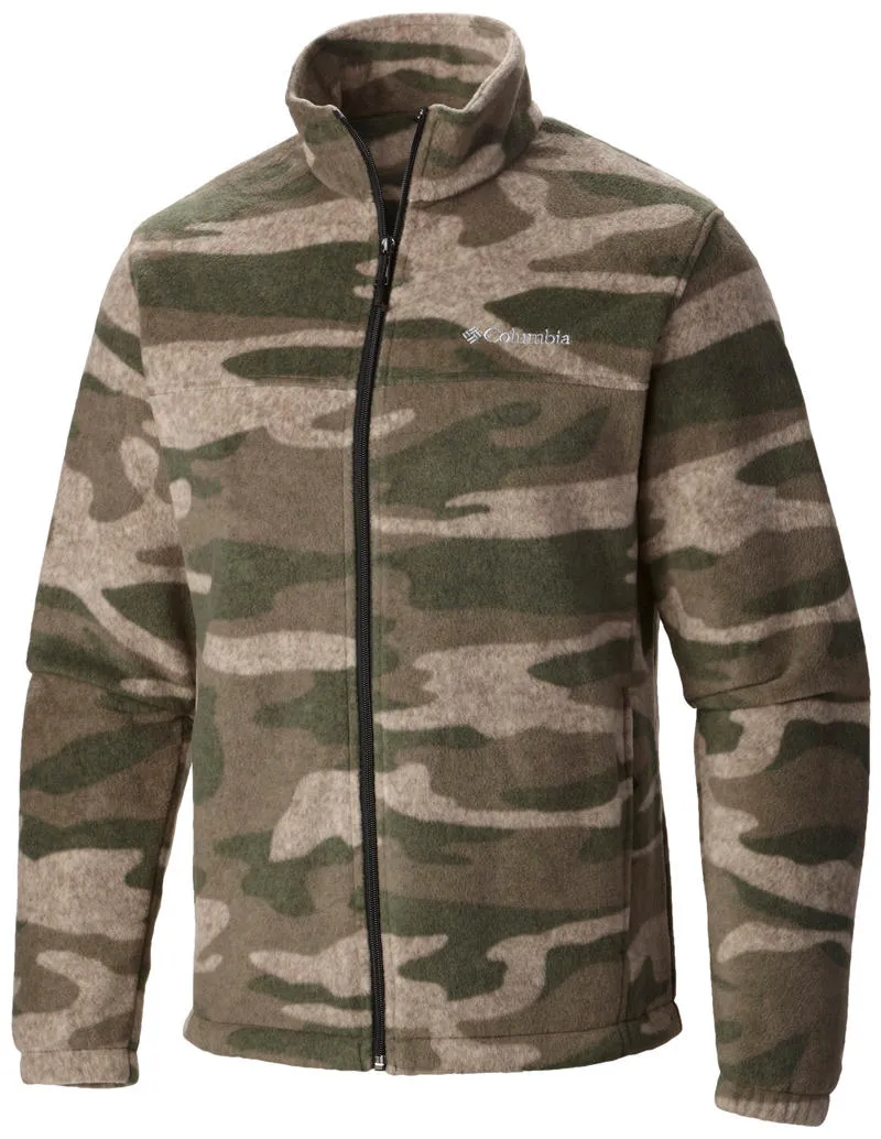 Columbia Men Green Steens Mountain Printed Fleece Jacket