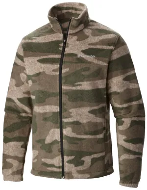 Columbia Men Green Steens Mountain Printed Fleece Jacket