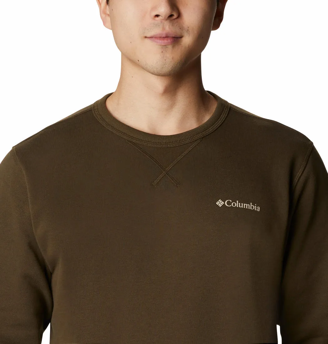 Columbia Men Green Sun Protection M Logo Crew Pullover