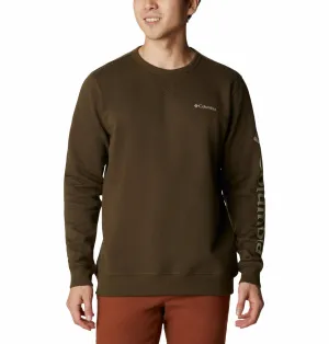 Columbia Men Green Sun Protection M Logo Crew Pullover