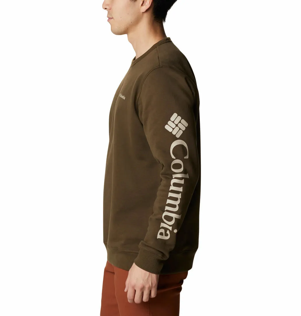 Columbia Men Green Sun Protection M Logo Crew Pullover