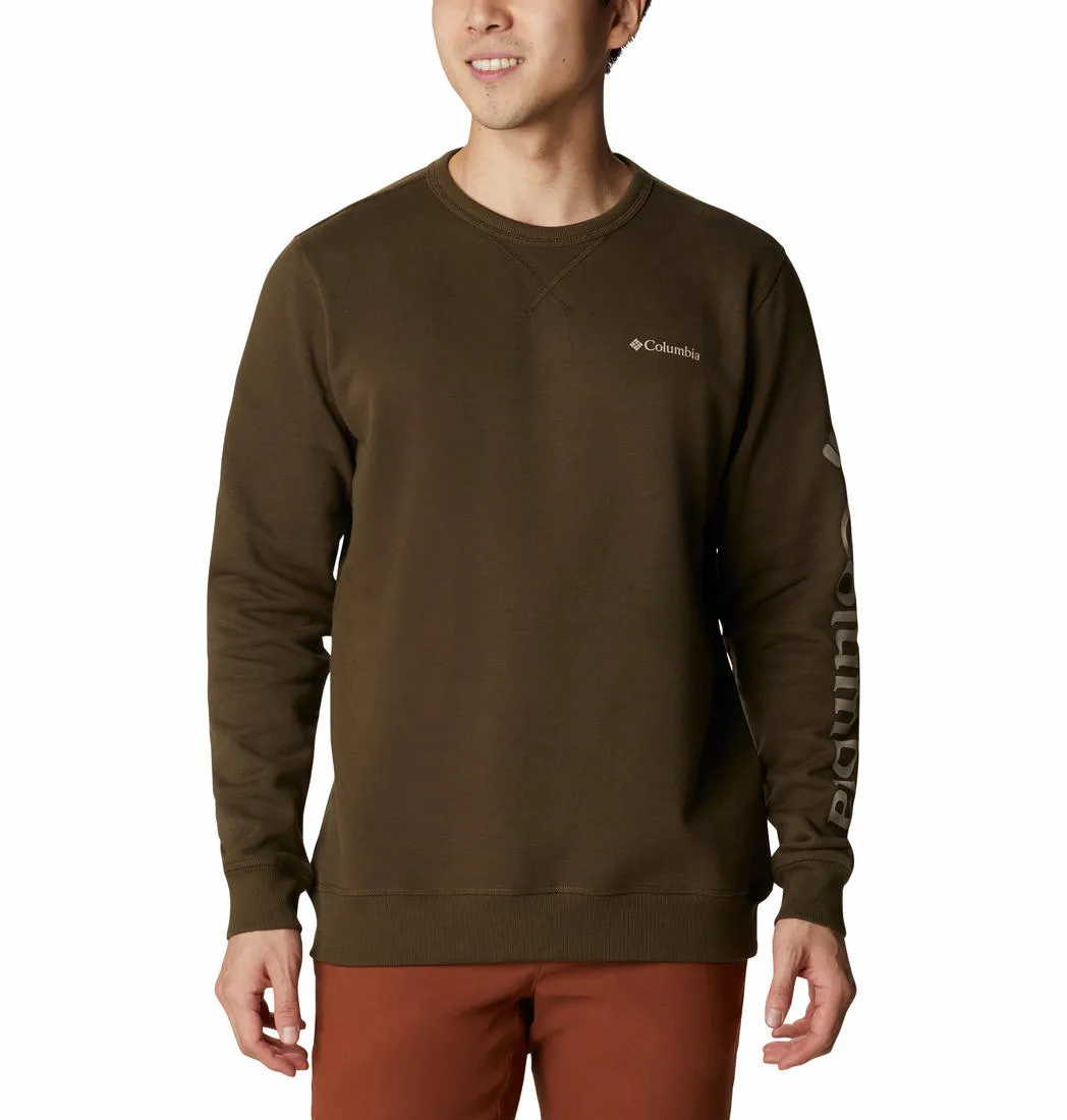 Columbia Men Green Sun Protection M Logo Crew Pullover