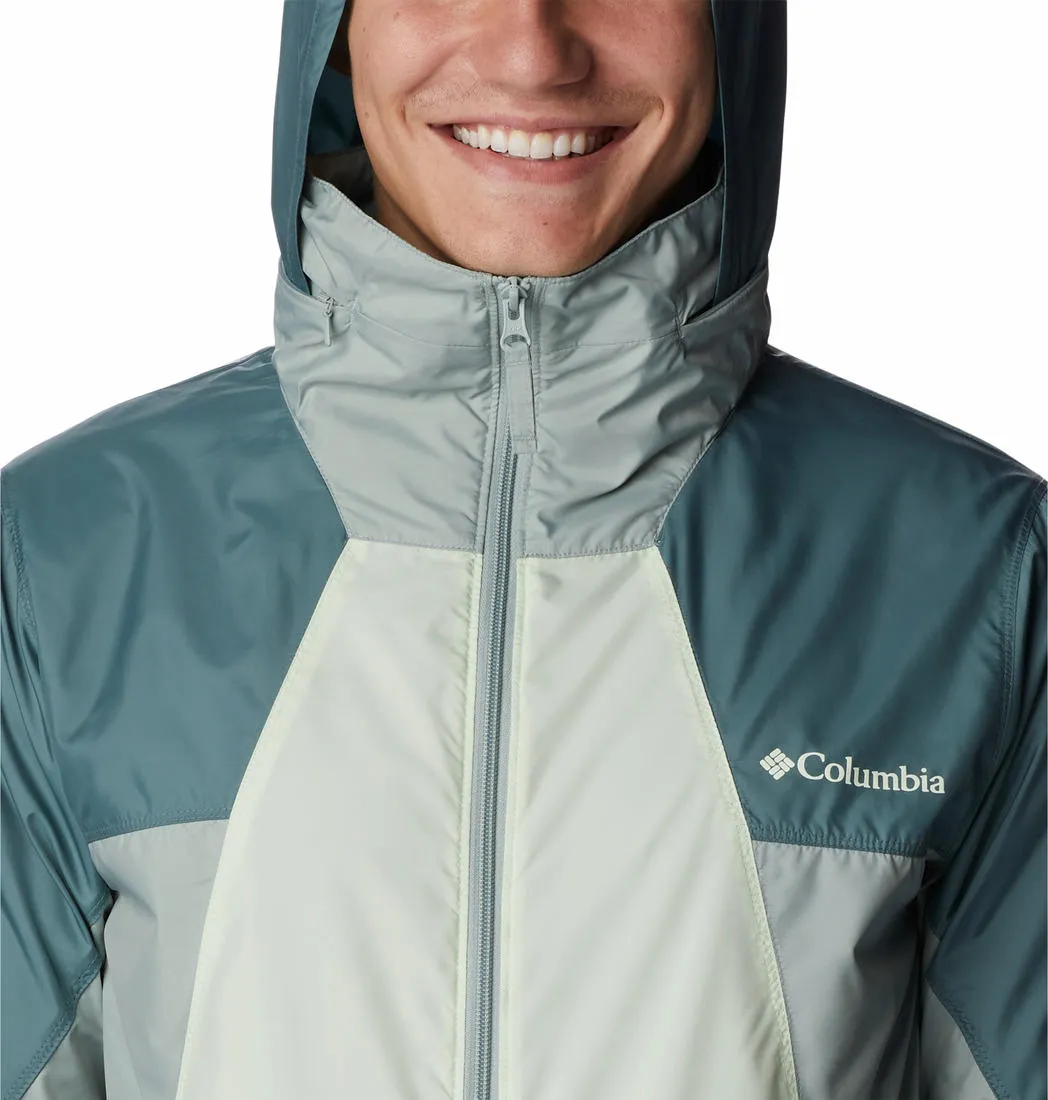 Columbia Men Green Sun Protection Point Park Windbreaker Jacket