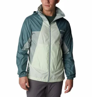 Columbia Men Green Sun Protection Point Park Windbreaker Jacket