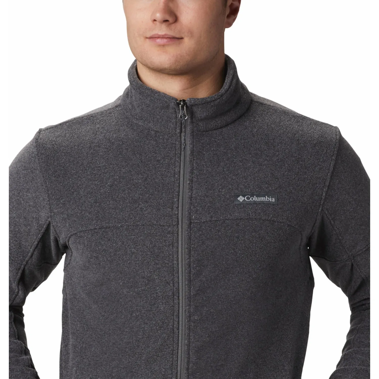 Columbia Men Grey Basin Trail III Fleece Jacket