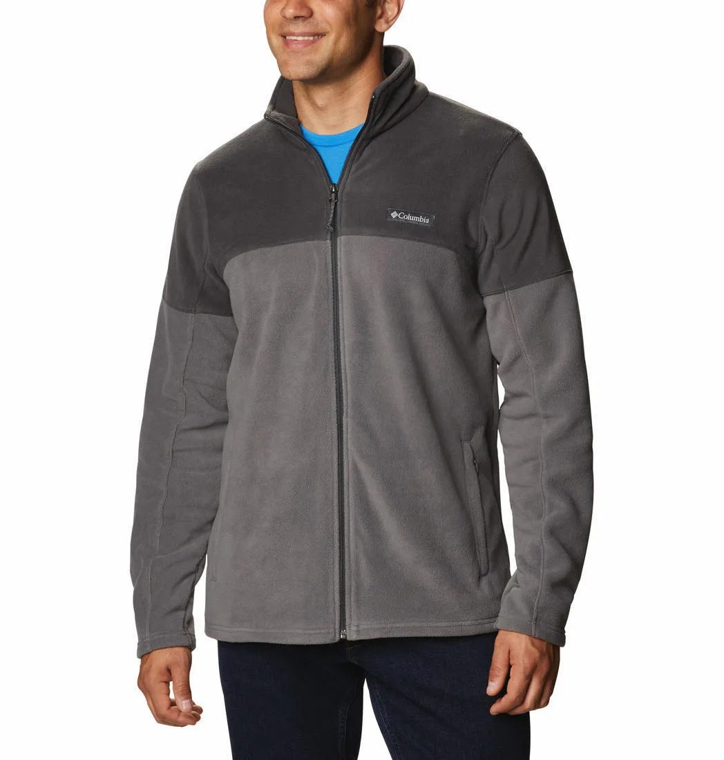 Columbia Men Grey Basin Trail III Full Zip Fleece Jacket