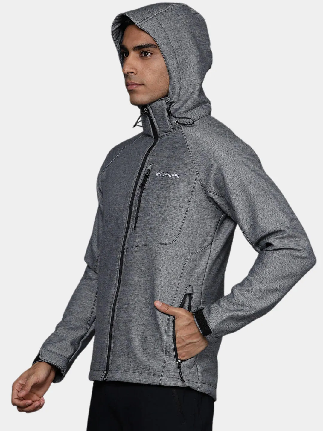Columbia Men Grey Cascade Ridge II Softshell Jacket