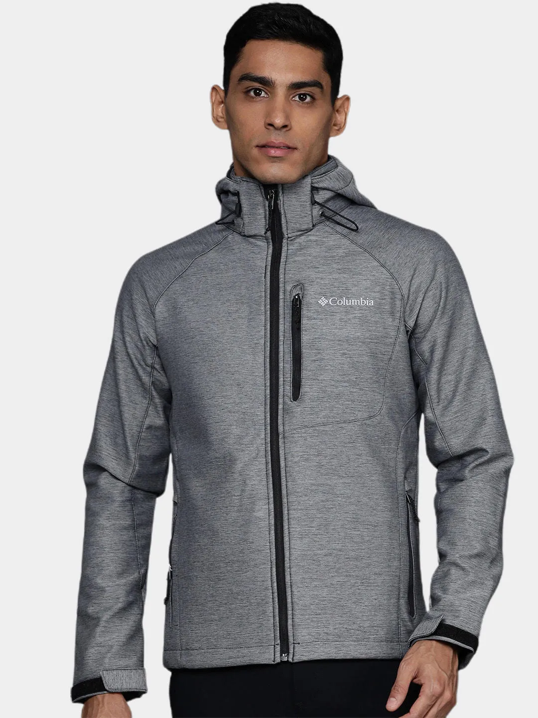 Columbia Men Grey Cascade Ridge II Softshell Jacket