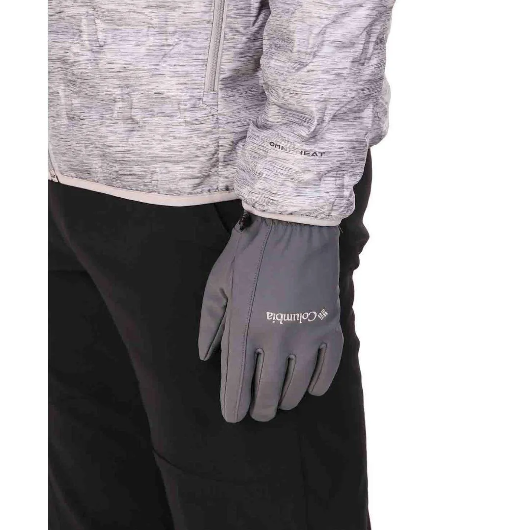 Columbia Men Grey M Ascender Softshell Glove