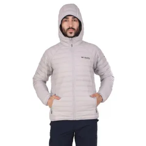 Columbia Men Grey Omni-Heat 3D Alpha Trail Hooded Down Jacket