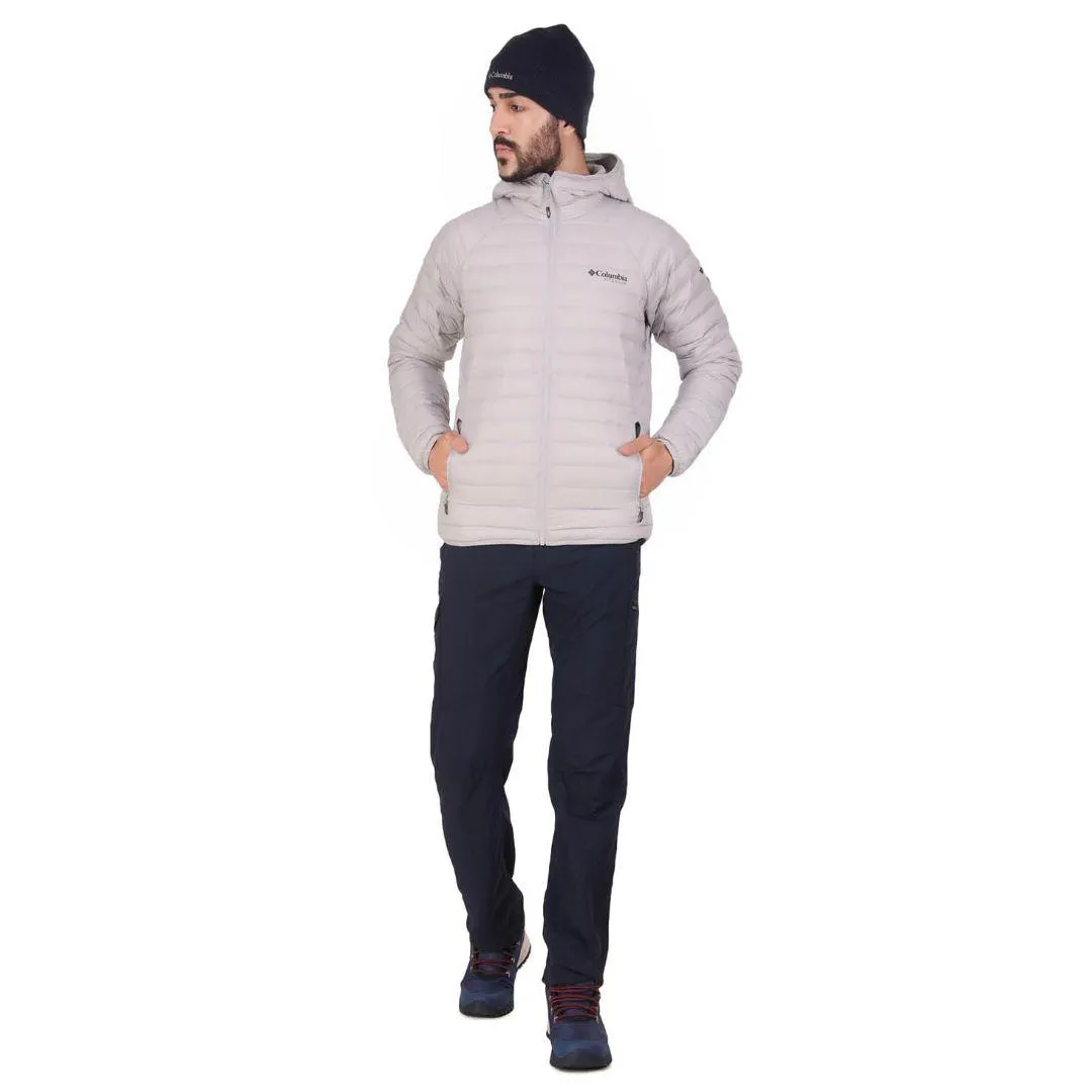 Columbia Men Grey Omni-Heat 3D Alpha Trail Hooded Down Jacket