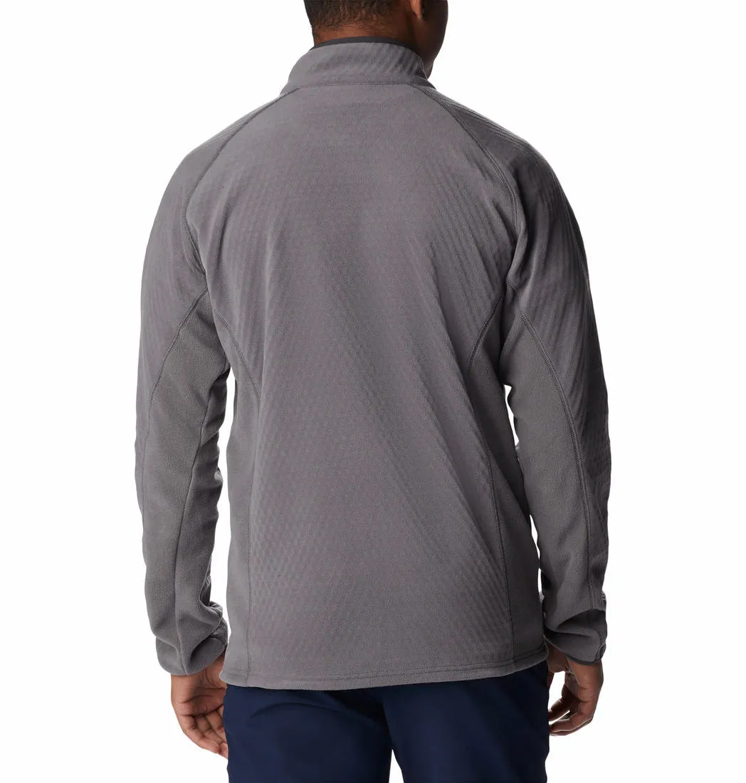 Columbia Men Grey Omni-Heat Helix M Outdoor Tracks Fleece Jacket