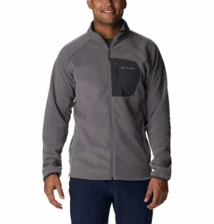Columbia Men Grey Omni-Heat Helix M Outdoor Tracks Fleece Jacket