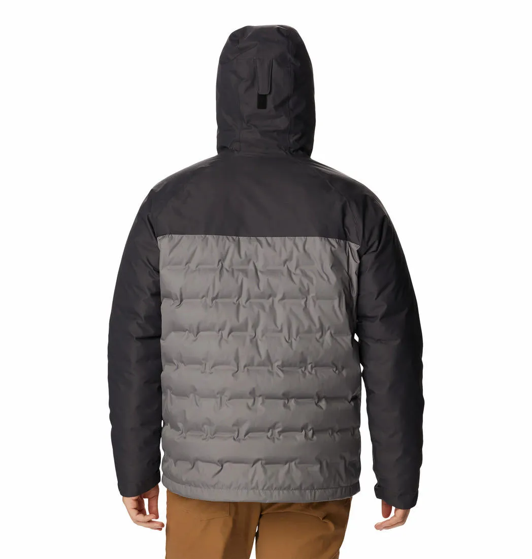 Columbia Men Grey Omni-Heat Infinity Grand Trek II Hooded Down Jacket