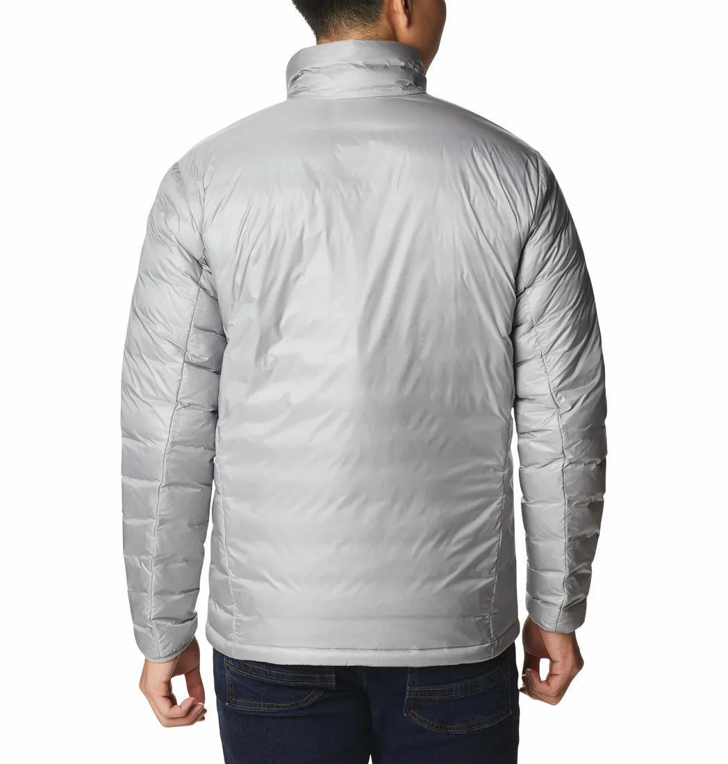 Columbia Men Grey Omni-Heat Infinity Infinity Summit Double Wall Down Jacket