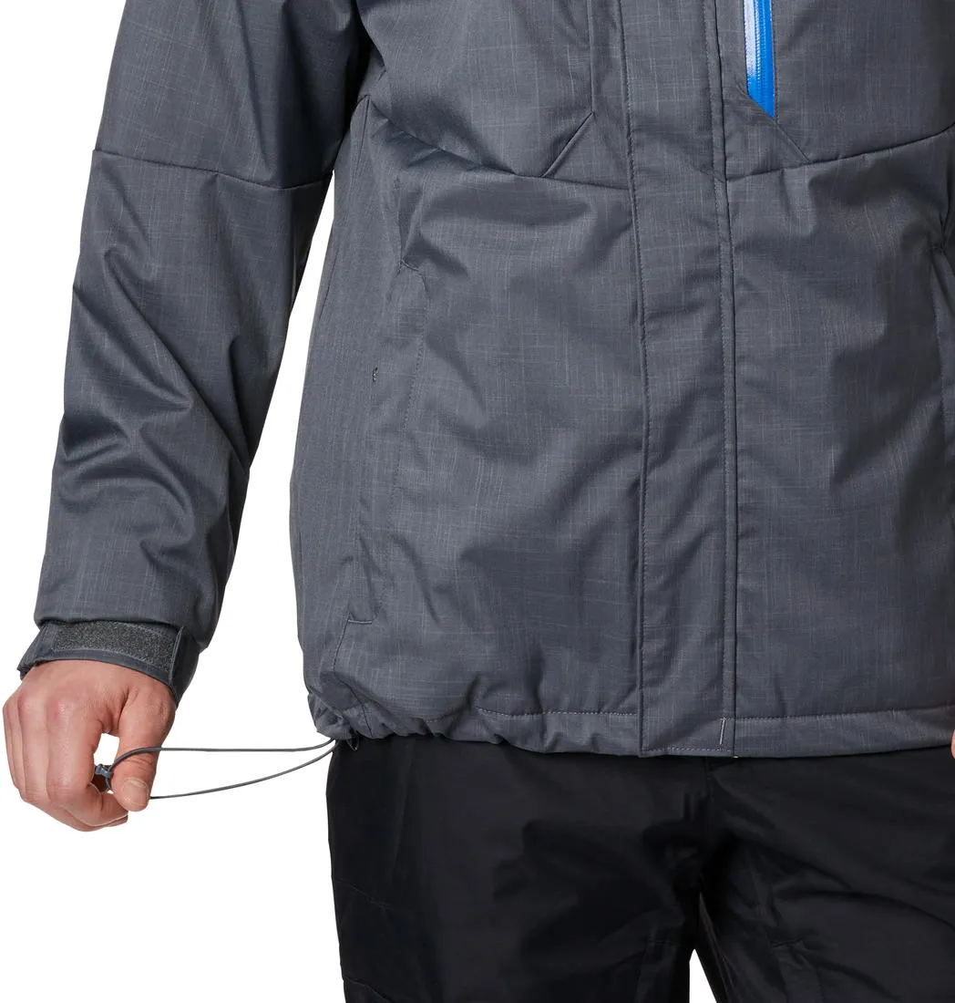 Columbia Men Grey Omni-Heat Reflective Alpine Action Jacket