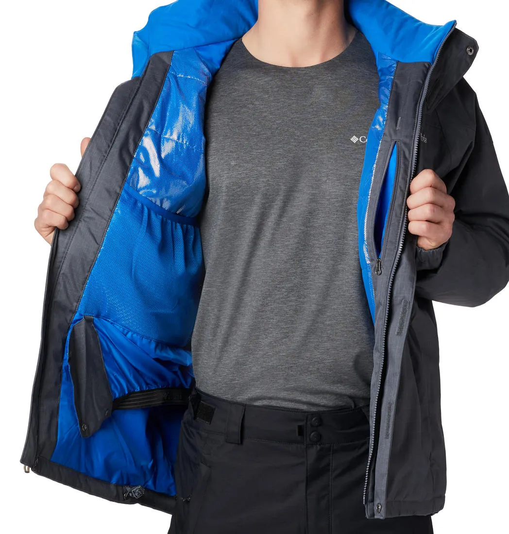 Columbia Men Grey Omni-Heat Reflective Alpine Action Jacket