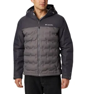 Columbia Men Grey Omni-Heat Reflective Grand Trek Down Jacket