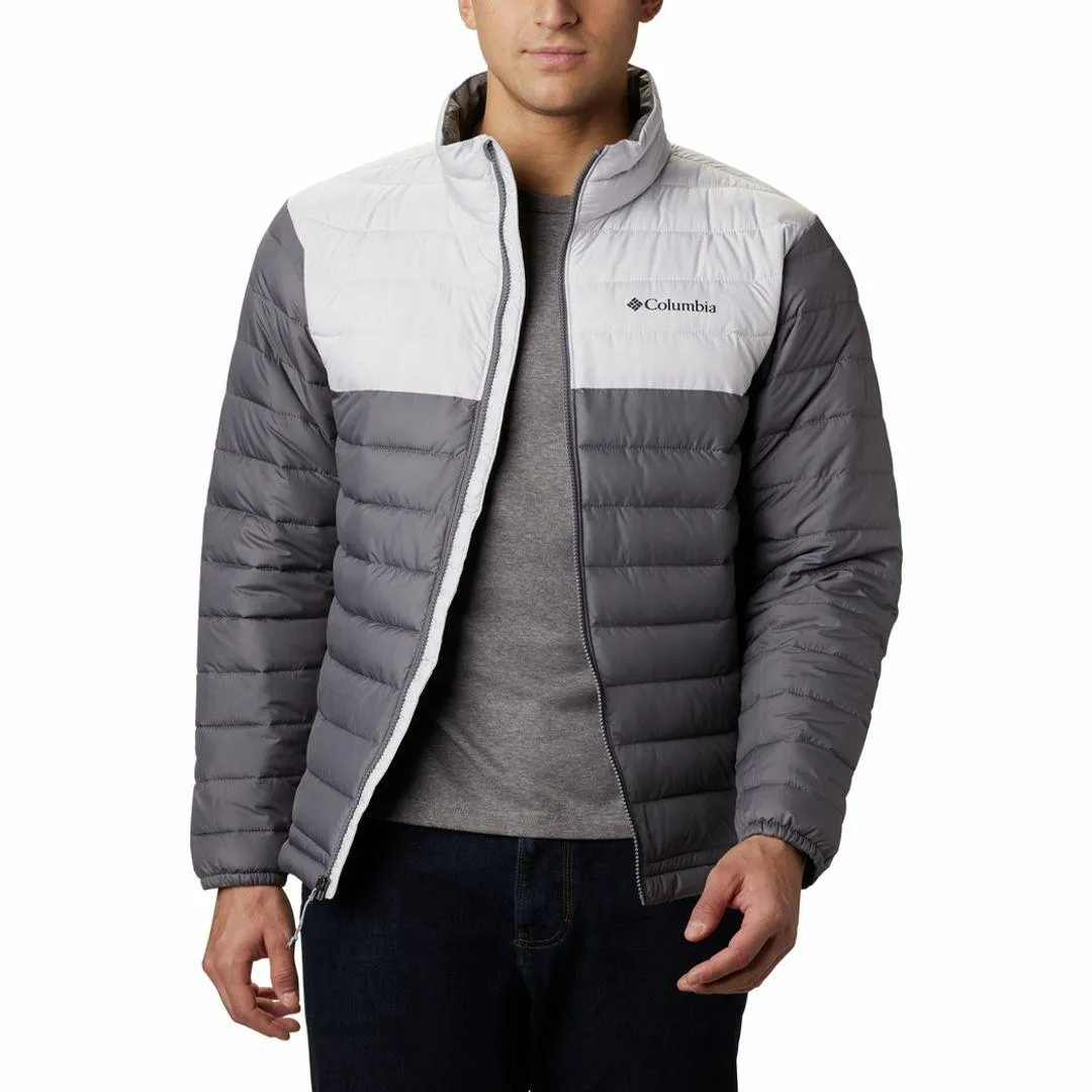 Columbia Men Grey Omni-Heat Reflective Powder Lite Jacket