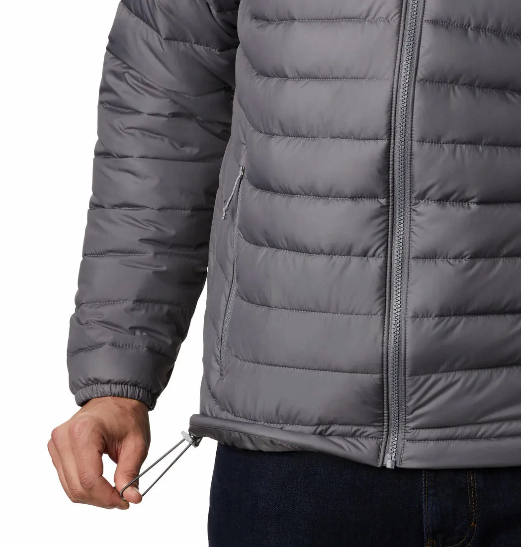Columbia Men Grey Omni-Heat Reflective Powder Lite Jacket