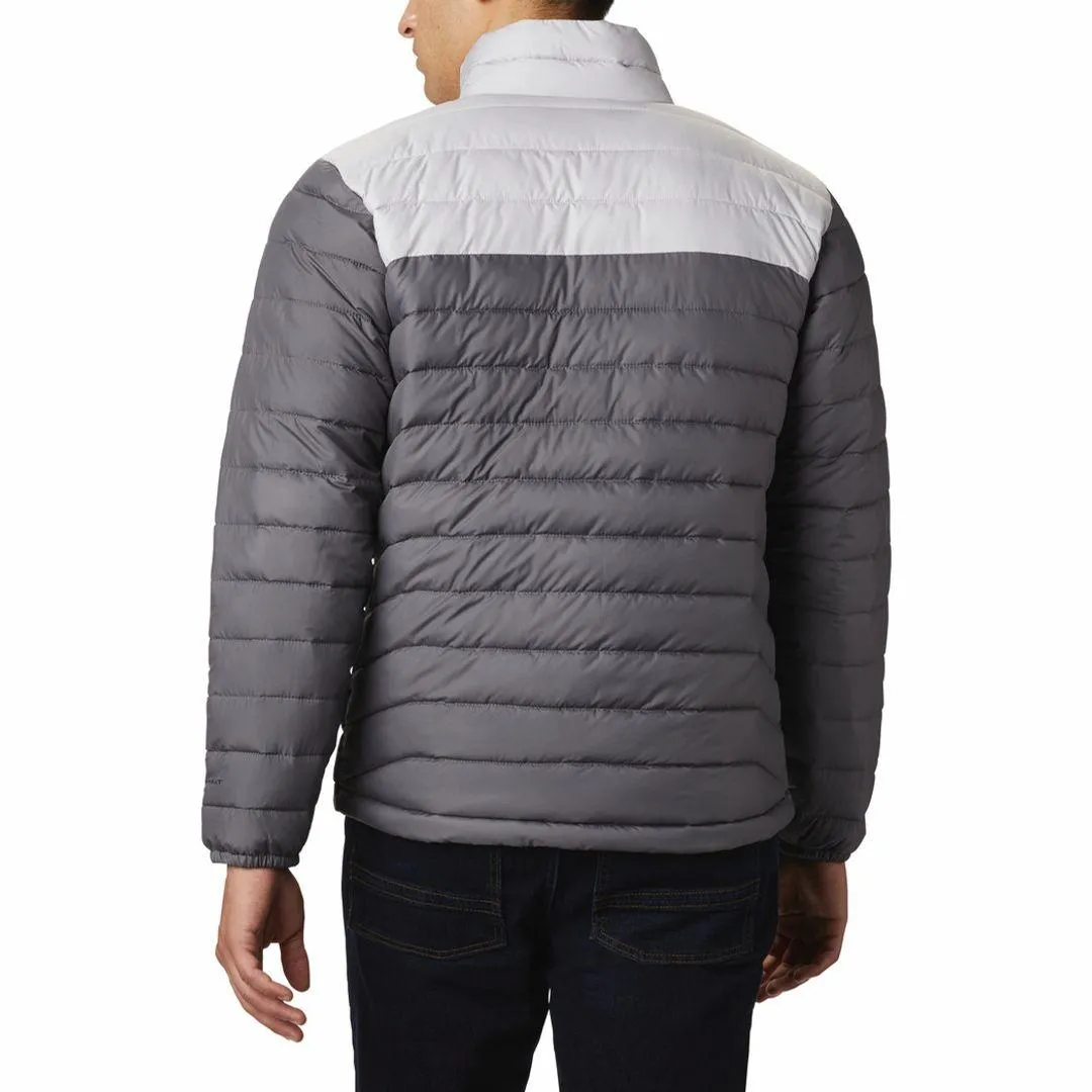 Columbia Men Grey Omni-Heat Reflective Powder Lite Jacket