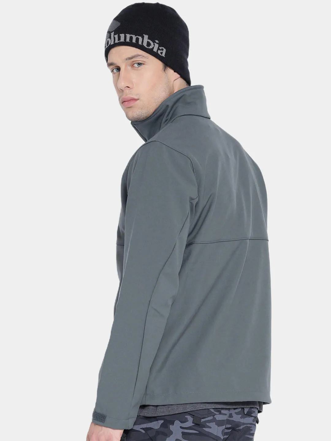 Columbia Men Grey Omni-Shield Ascender Softshell Jacket
