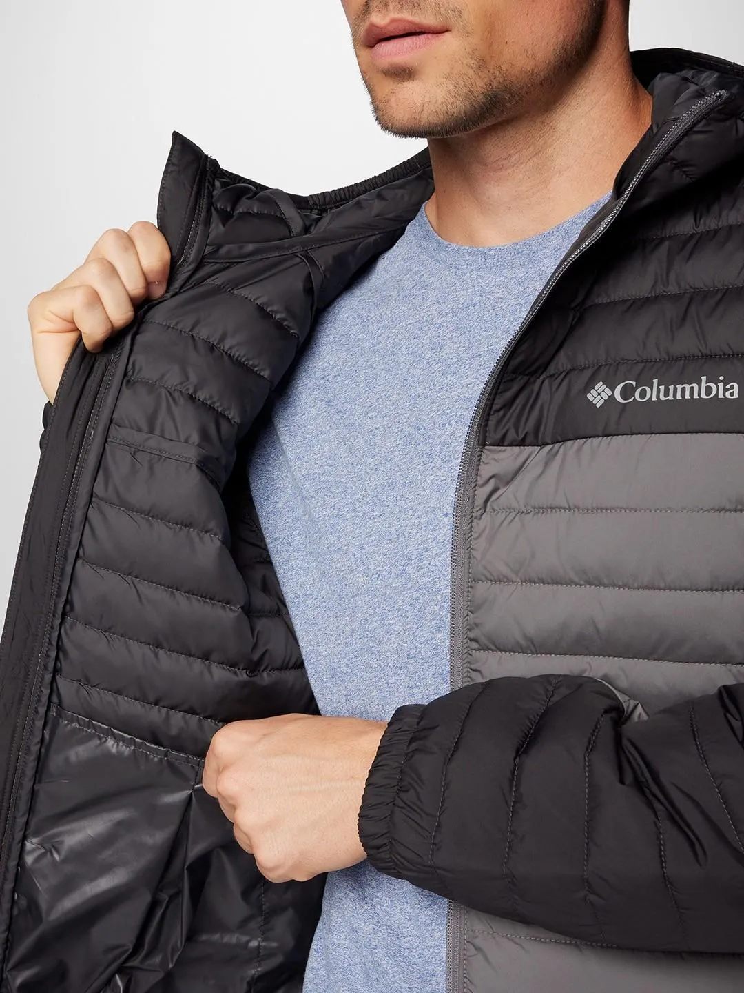Columbia Men Grey Omni-Shield Silver Falls II Jacket