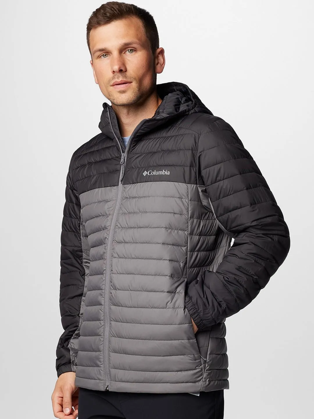 Columbia Men Grey Omni-Shield Silver Falls II Jacket