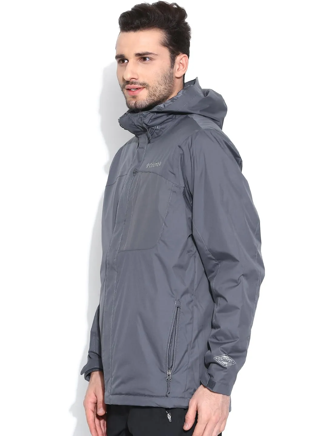 Columbia Men Grey Omni-Tech Emerson Mountain Jacket