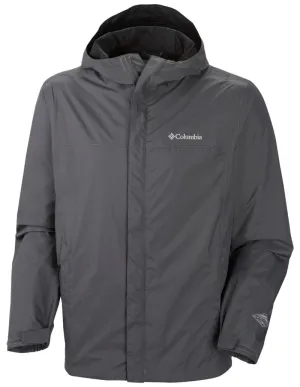 Columbia Men Grey Omni-Tech Watertight II Waterproof Rain Jacket