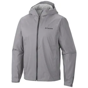 Columbia Men Grey Omni-Wick EvaPOURation Waterproof Rain Jacket