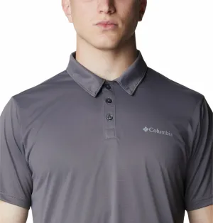 Columbia Men Grey Omni-Wick Hike Polo Tshirt