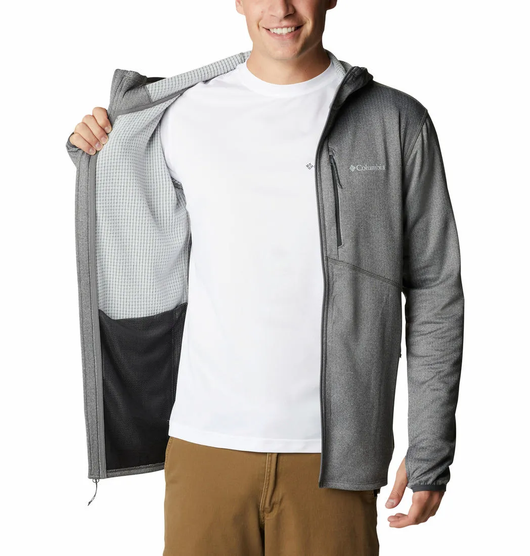 Columbia Men Grey Omni-Wick Park View Hoodie