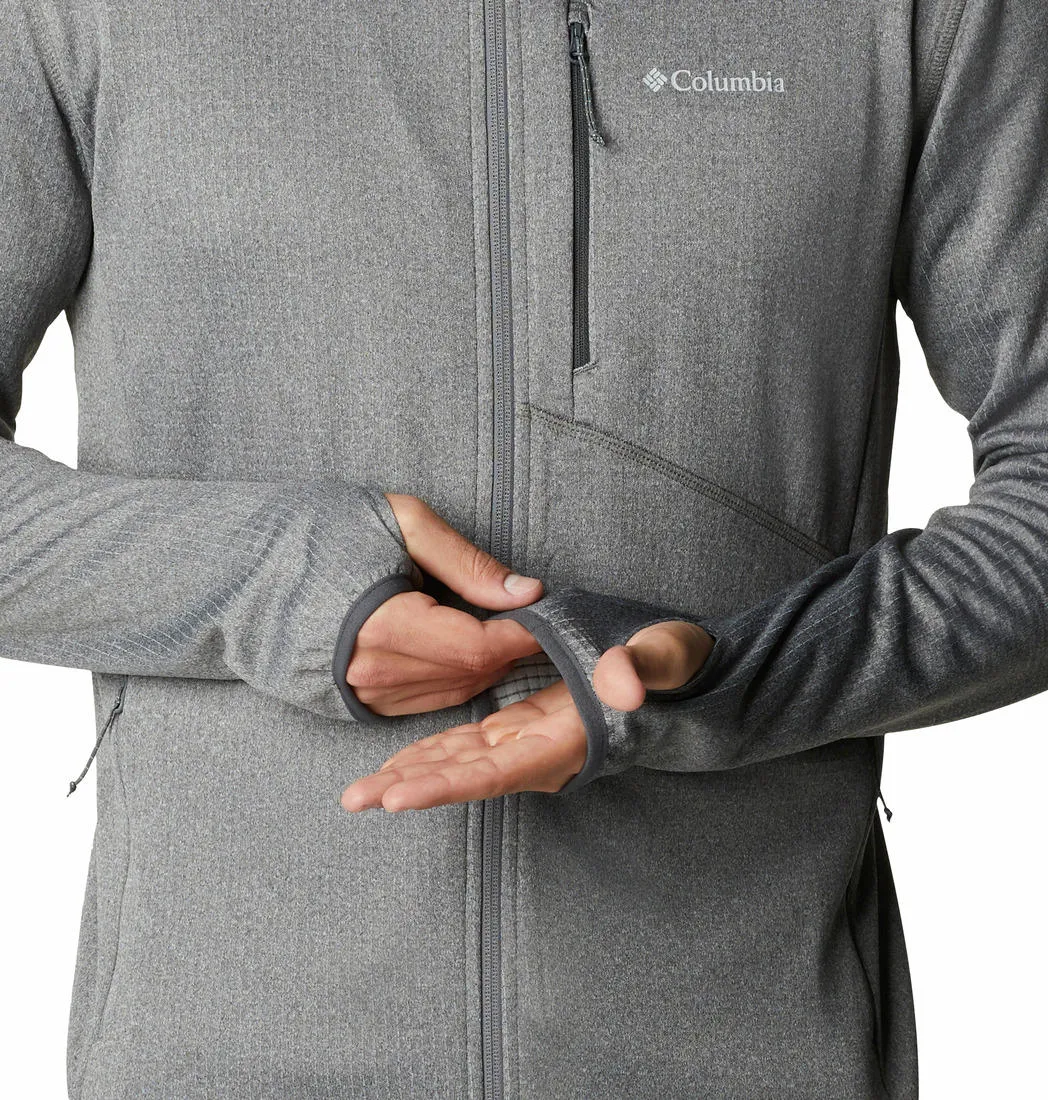 Columbia Men Grey Omni-Wick Park View Hoodie