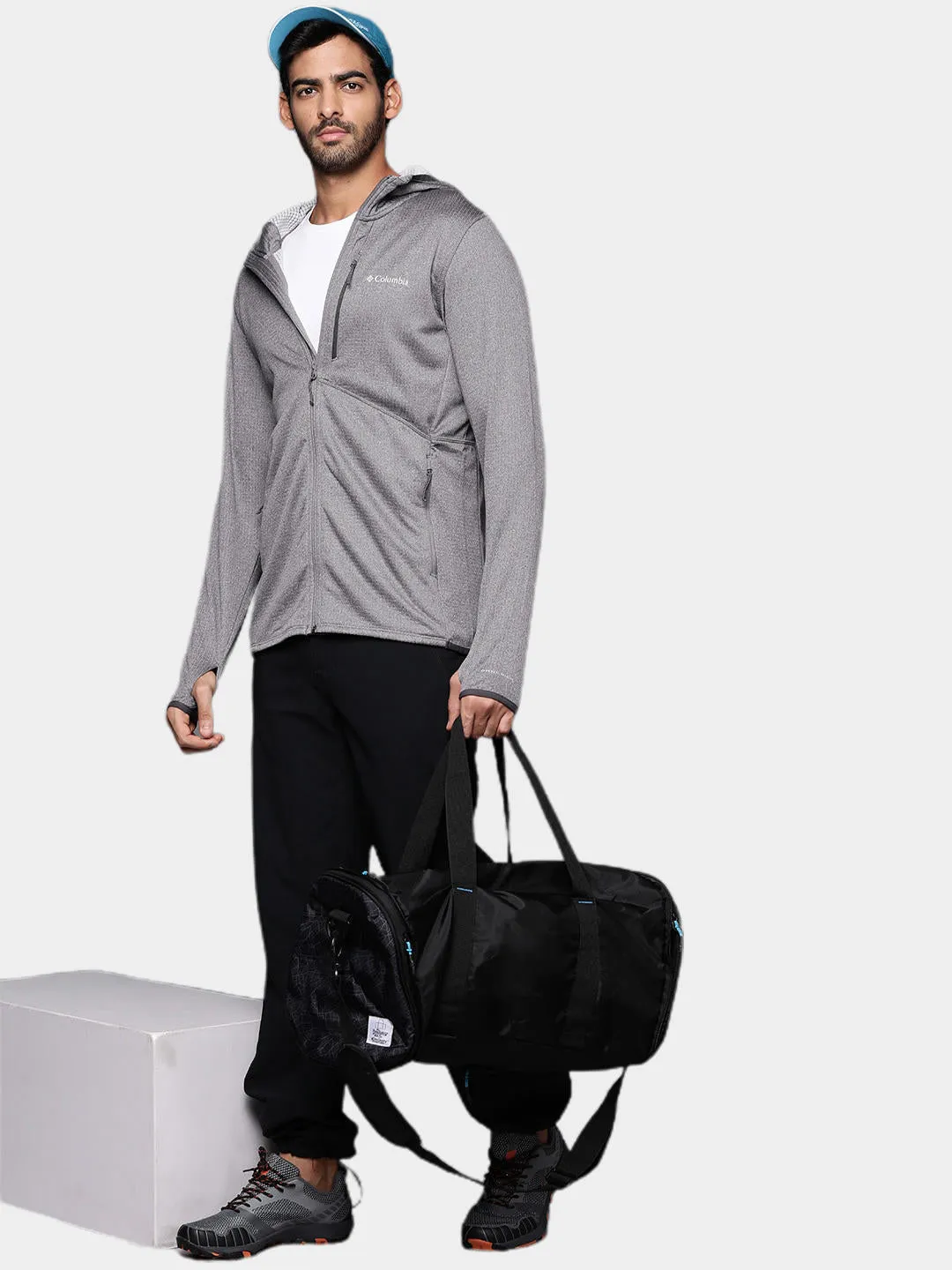 Columbia Men Grey Omni-Wick Park View Hoodie