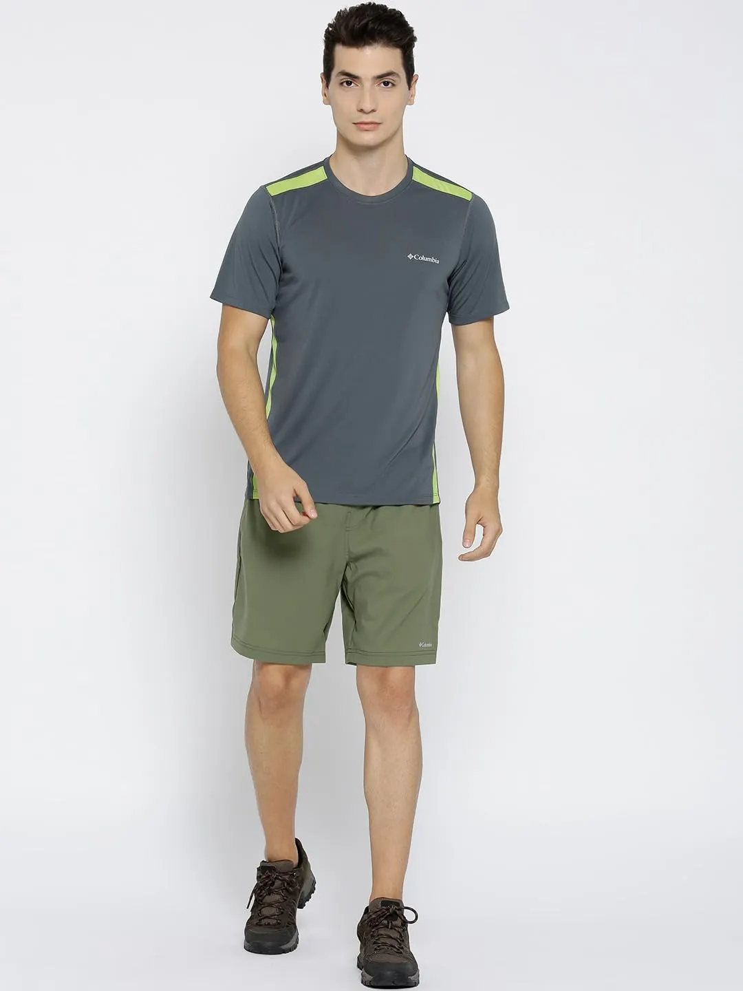 Columbia Men Grey Omni-Wick Ridge Dash Tshirt