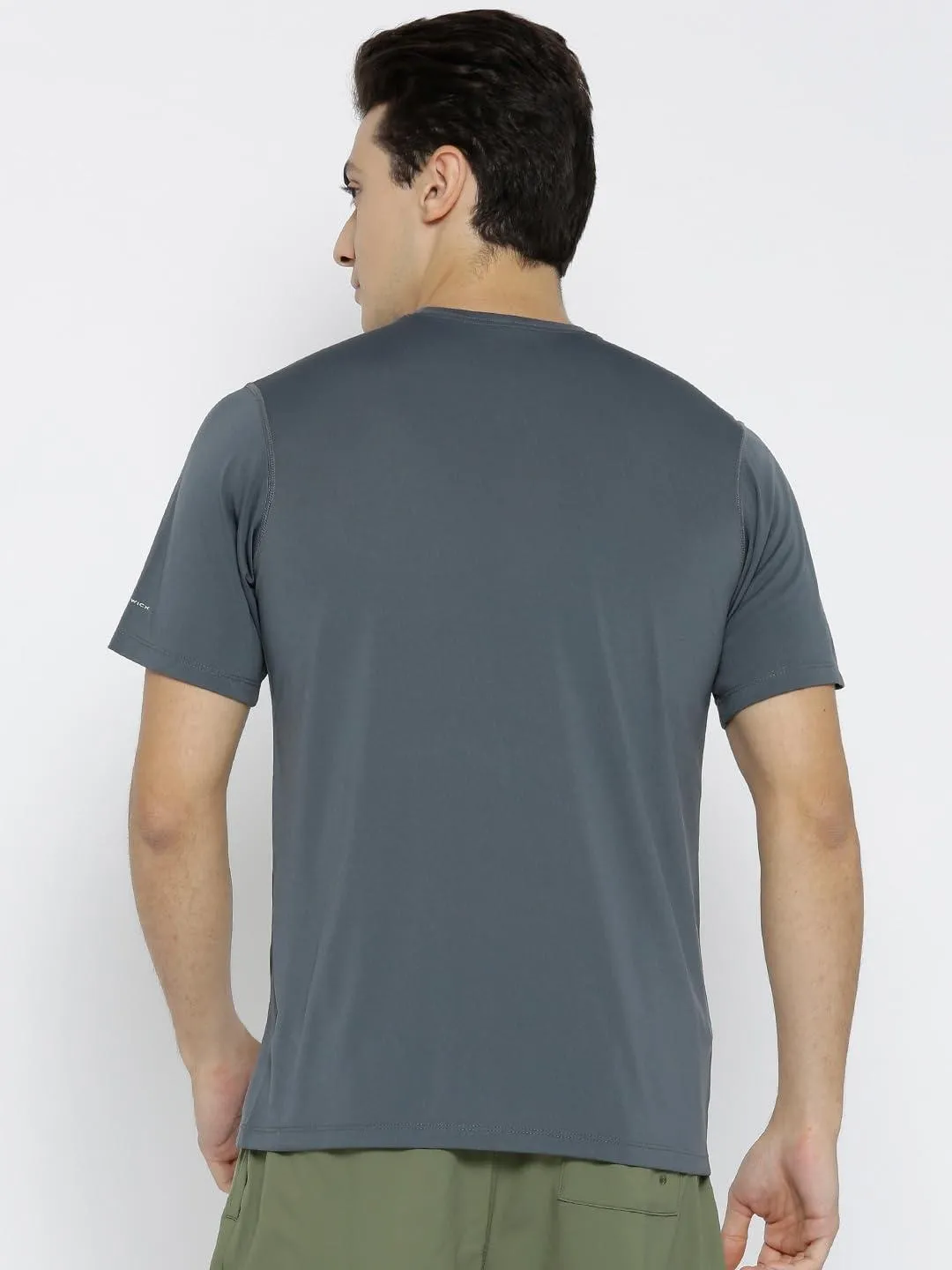 Columbia Men Grey Omni-Wick Ridge Dash Tshirt