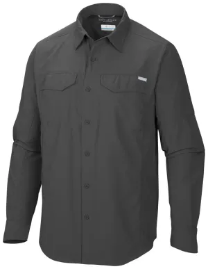 Columbia Men Grey Omni-Wick Silver Ridge Long Sleeve Shirt