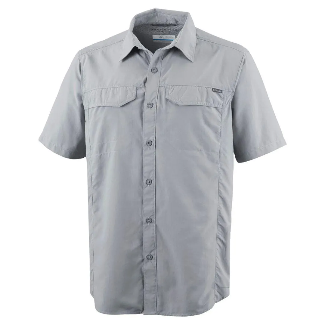 Columbia Men Grey Omni-Wick Silver Ridge Short Sleeve Shirt