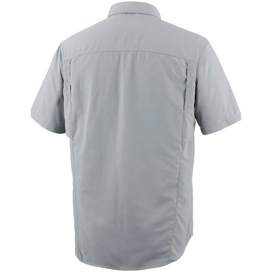 Columbia Men Grey Omni-Wick Silver Ridge Short Sleeve Shirt