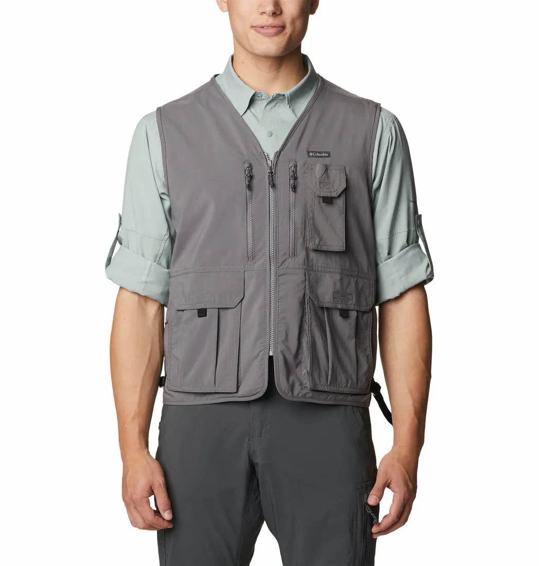 Columbia Men Grey Omni-Wick Silver Ridge Utility Gillet